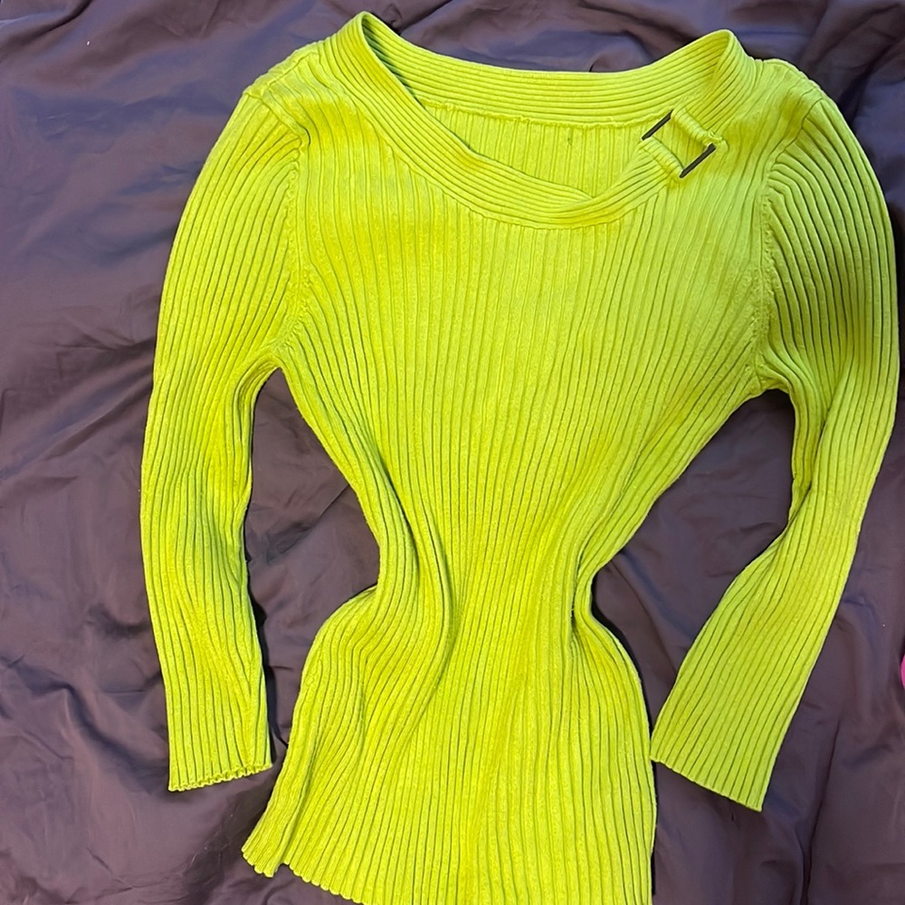 Green Shrug Top with Buckle
